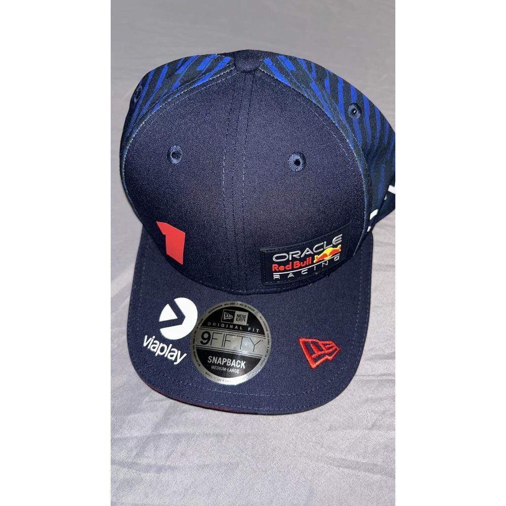 New Era Oracle Red Bull F1 Racing Max Verstappen 1 Navy 9FIFTY Snapback Hat M/L